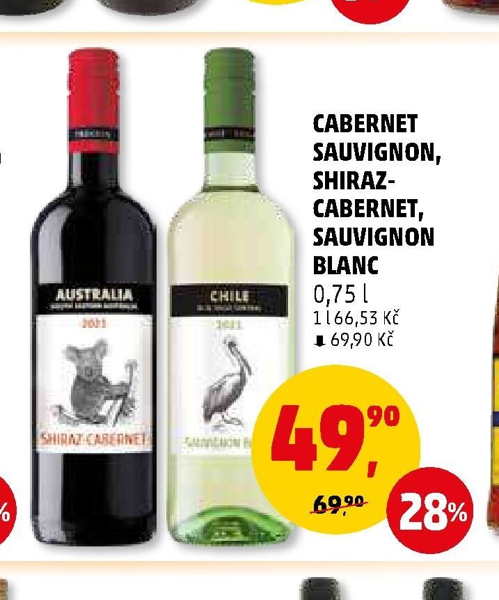 Cabernet Sauvignon, Shiraz-Cabernet, Sauvignon Blanc