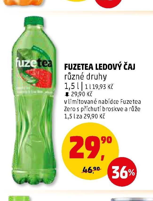 FUZETEA LEDOVÝ ČAJ různé druhy