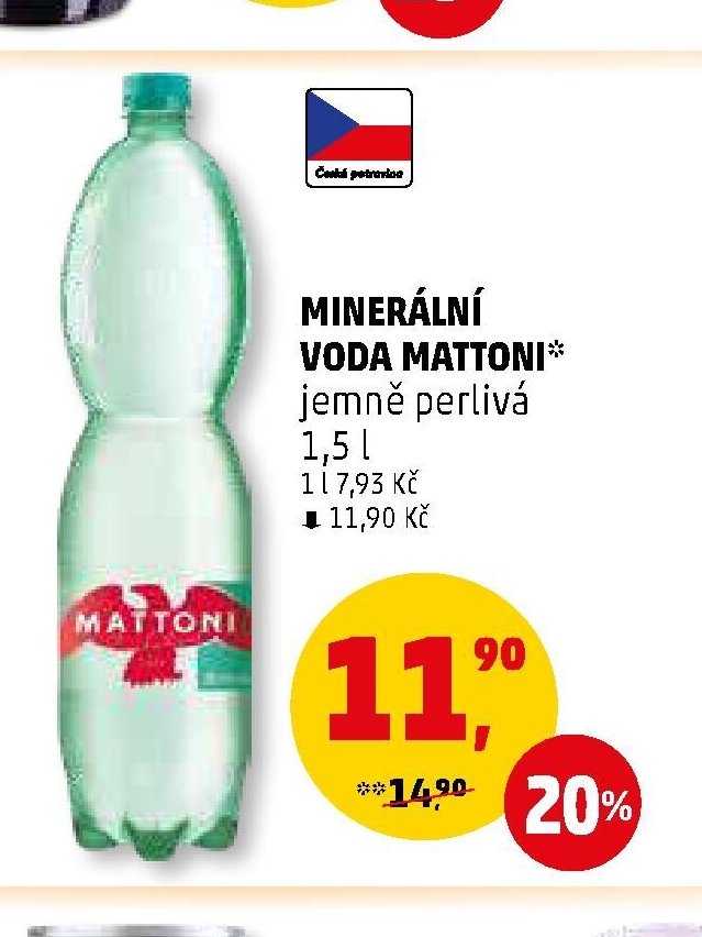 MINERÁLNÍ VODA MATTONI*