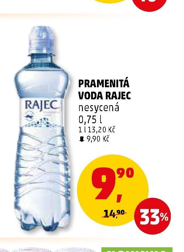 PRAMENITÁ VODA RAJEC nesycená