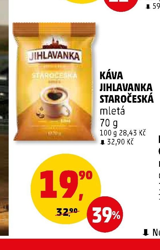 KÁVA JIHLAVANKA STAROČESKÁ mletá