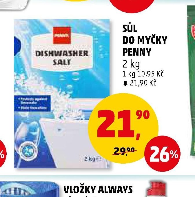 Sůl do myčky Penny