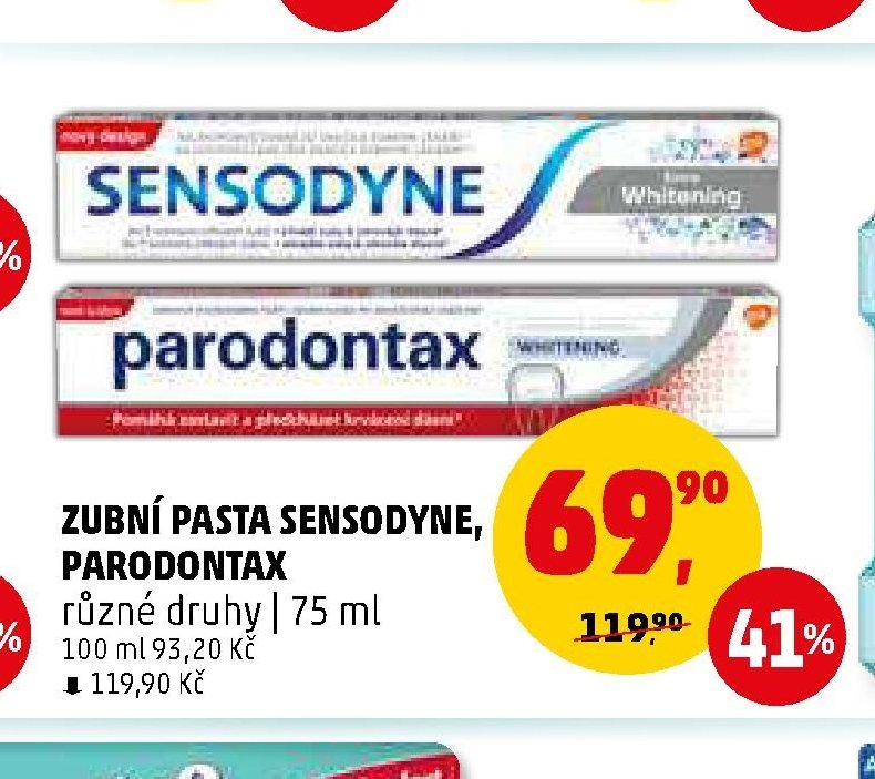 Zubní pasta Sensodyne, Parodontax