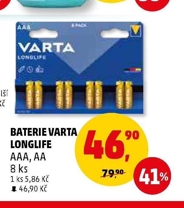 Baterie Varta Longlife
