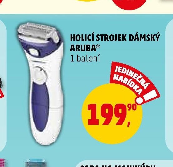 HOLICÍ STROJEK DÁMSKÝ ARUBA*