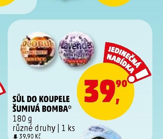 SŮL DO KOUPELE ŠUMIVÁ BOMBA*