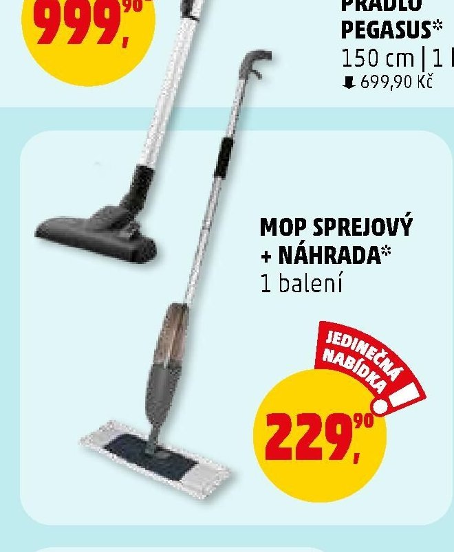 Mop sprejový + náhrada