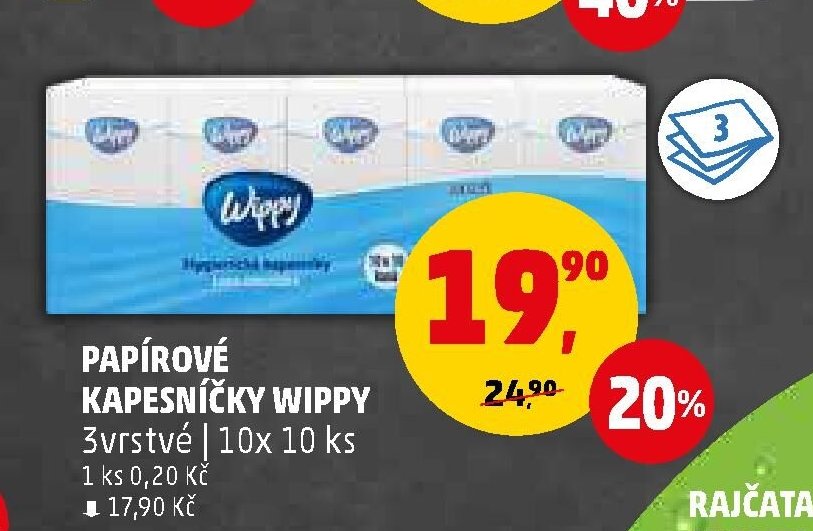 PAPÍROVÉ KAPESNÍČKY WIPPY