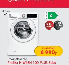 Hoover Pračka H-WASH 300 PLUS SLIM H3W4 37TXME/1-S