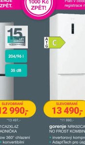 Gorenje NRK619CA2W4Z / NRK61CA2XL4Z