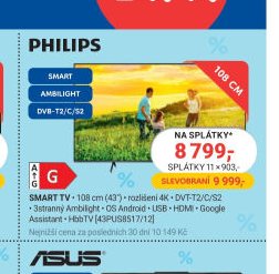PHILIPS SMART AMBILIGHT TV 108 cm