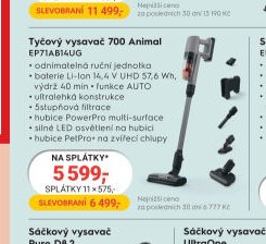 Electrolux Tyčový vysavač 700 Animal EP71AB14UG
