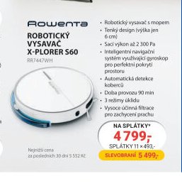 Rowenta Robotický vysavač X-Plorer S60 RR7447WH