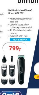 Multifunkční zastřihovač BRAUN MGK 3321
