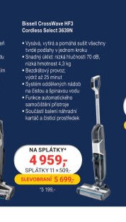 Bissell CrossWave HF3 Cordless Select 3639N