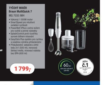 TYČOVÝ MIXÉR Braun MultiQuick 7 MQ 7035 IWH