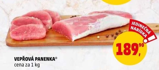 VEPŘOVÁ PANENKA* cena za 1 kg