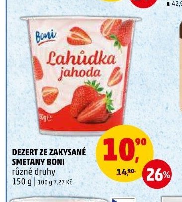 DEZERT ZE ZAKYSANÉ SMETANY BONI