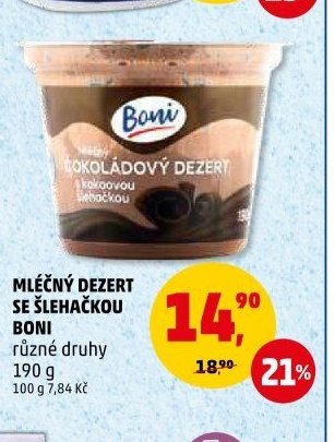 MLÉČNÝ DEZERT SE ŠLEHAČKOU BONI