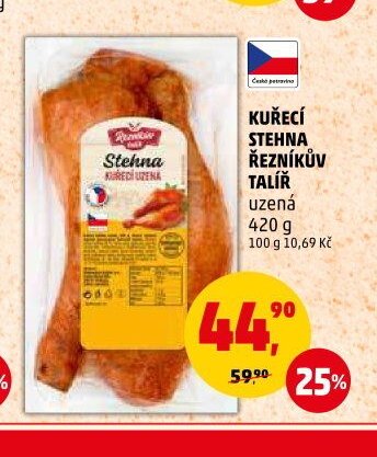 KUŘECÍ STEHNA ŘEZNÍKŮV TALÍŘ uzená 420 g