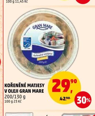 KOŘENĚNÉ MATJESY V OLEJI GRAN MARE