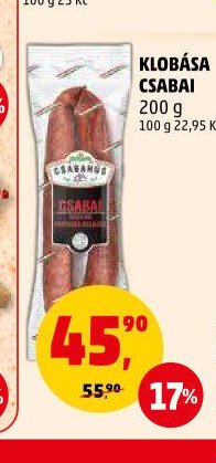 KLOBÁSA CSABAI