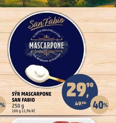 SÝR MASCARPONE SAN FABIO