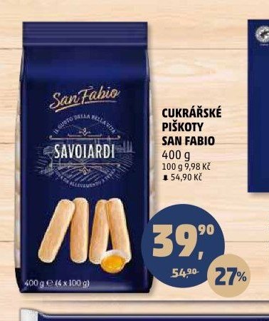 Cukrářské piškoty San Fabio