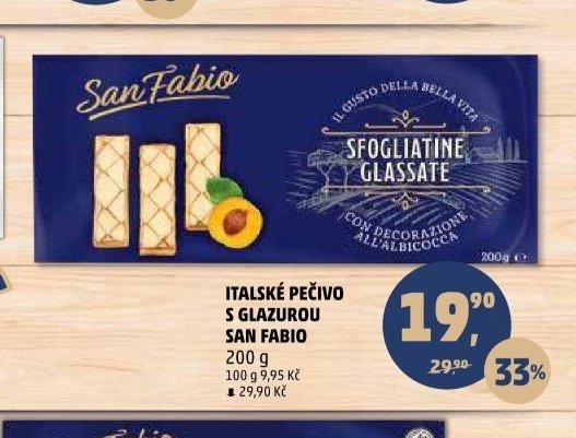 Italské pečivo s glazurou San Fabio