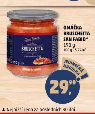 OMÁČKA BRUSCHETTA SAN FABIO