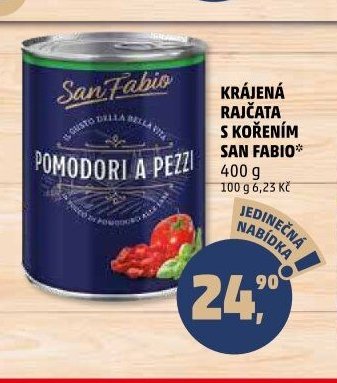 KRÁJENÁ RAJČATA S KOŘENÍM SAN FABIO