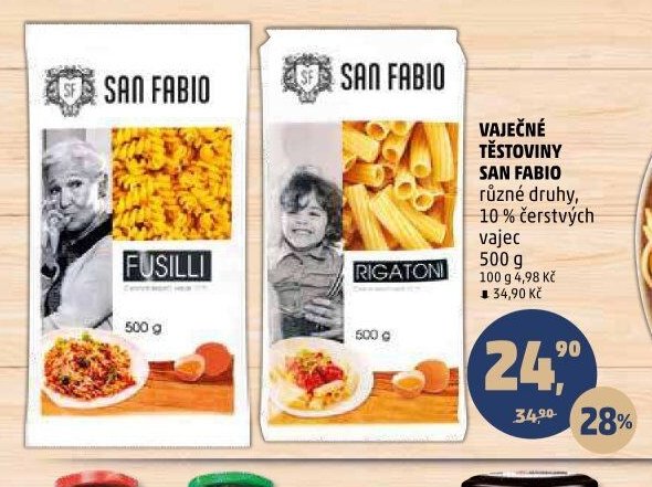Vaječné těstoviny San Fabio