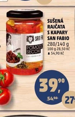 Sušená rajčata s kapary San Fabio