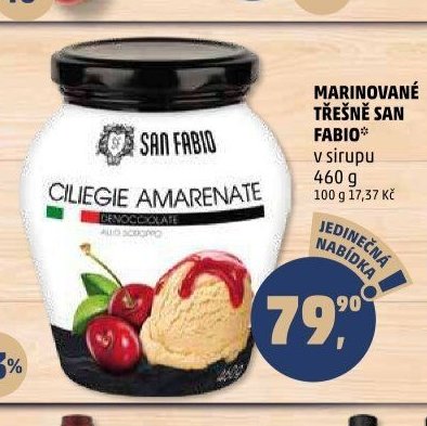 Marinované třešně San Fabio