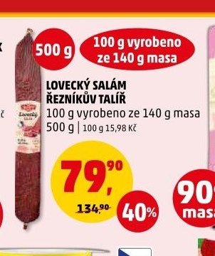 Lovecký salám Řezníkův talíř