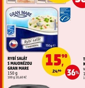 Rybí salát s majonézou Gran Mare