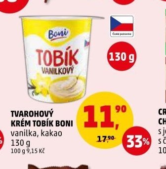 Tvarohový krém Tobík Boni