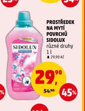 PROSTŘEDEK NA MYTÍ POVRCHŮ SIDOLUX