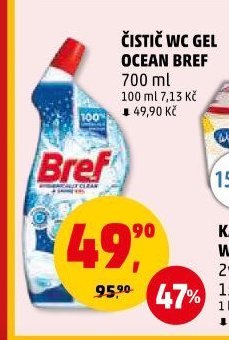 ČISTIČ WC GEL OCEAN BREF