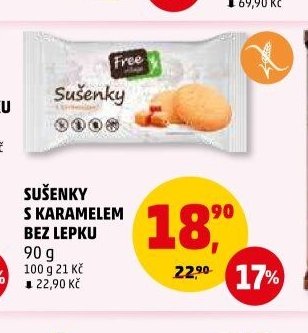 Sušenky s karamelem bez lepku