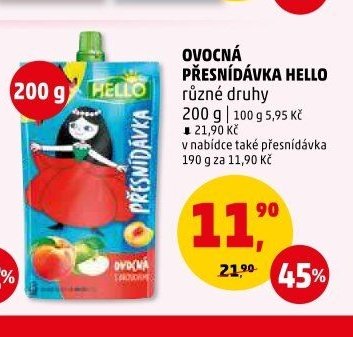 Ovocná přesnídávka Hello