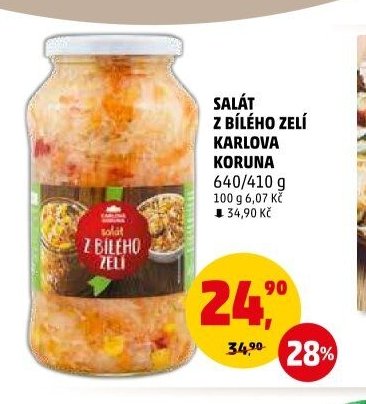 Salát z bílého zelí Karlova Koruna