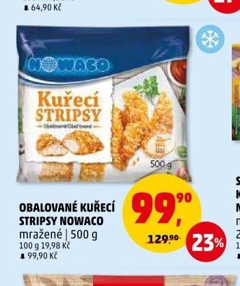Obalované kuřecí stripsy Nowaco