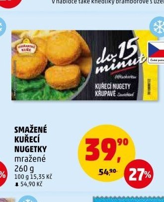 Smažené kuřecí nugetky