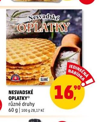 NESVADSKÉ OPLATKY různé druhy
