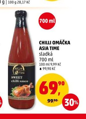 CHILLI OMÁČKA ASIA TIME sladká