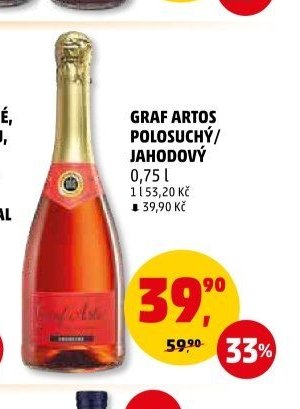 Graf Artos polosuchý/jahodový