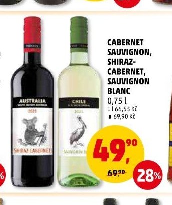 Cabernet Sauvignon, Shiraz-Cabernet, Sauvignon Blanc