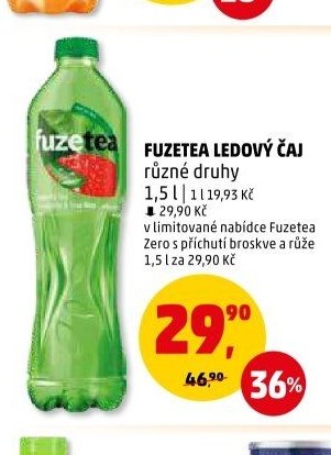 Fuzetea ledový čaj různé druhy 1,5 l