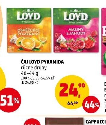 Čaj Loyd pyramida